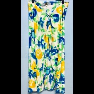 NWT Ceeb swimwear white sarong pareo cover-up